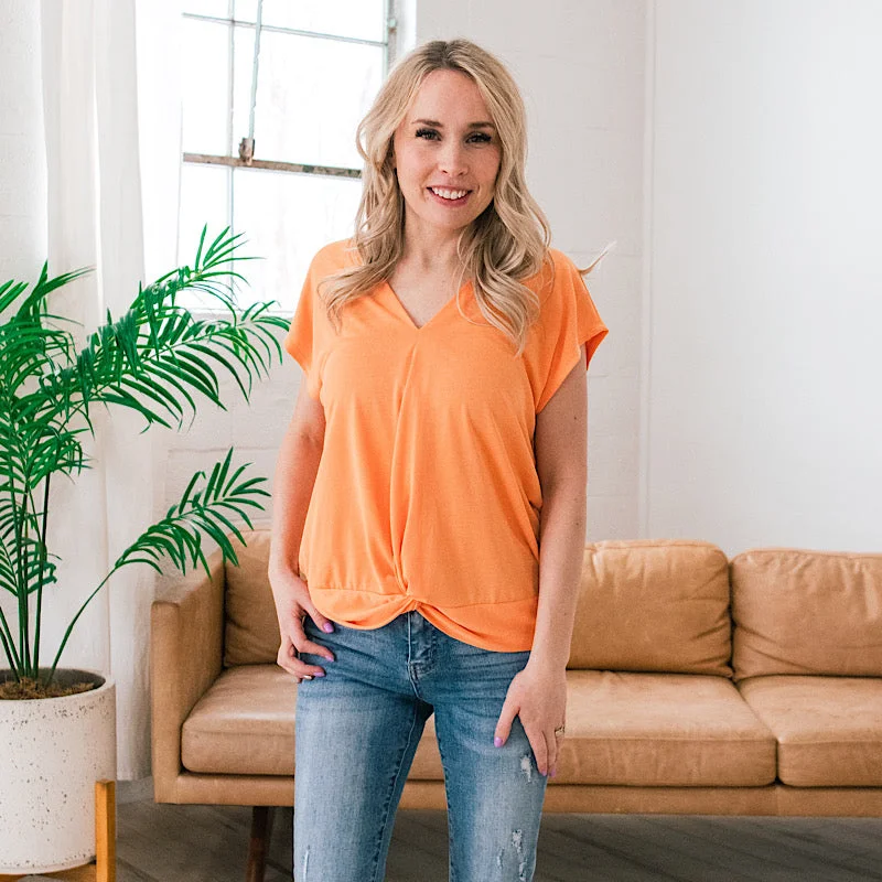 Becca Twist Bottom Top - Tangerine FINAL SALE