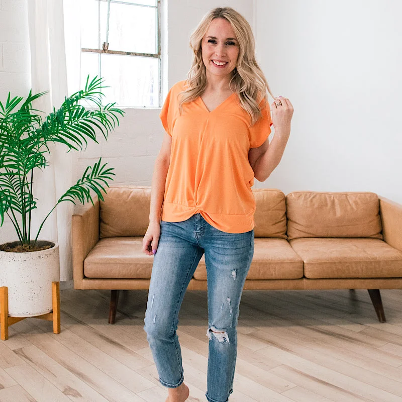 Becca Twist Bottom Top - Tangerine FINAL SALE