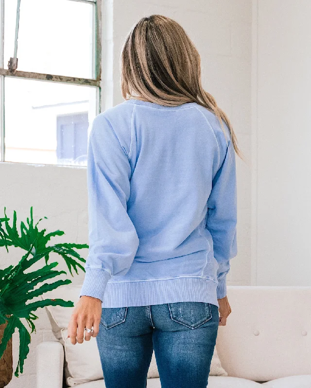 Girlfriend Crewneck Sweatshirt - Spring Blue