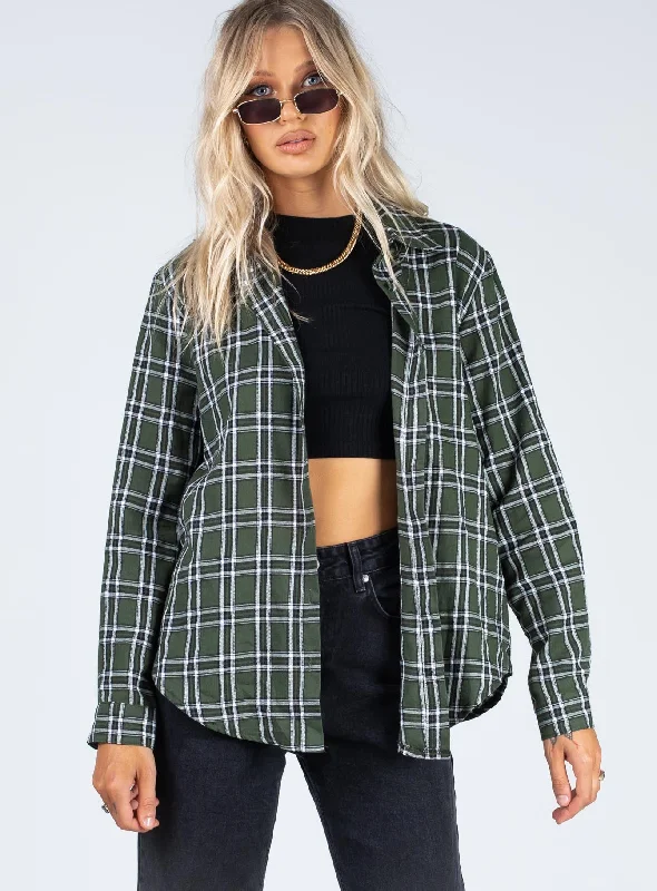 Nora Shirt Forest Green