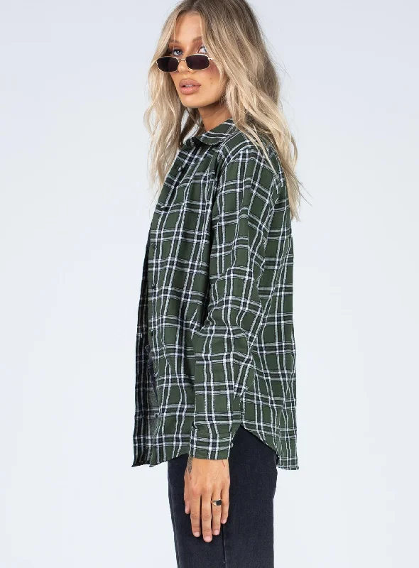 Nora Shirt Forest Green