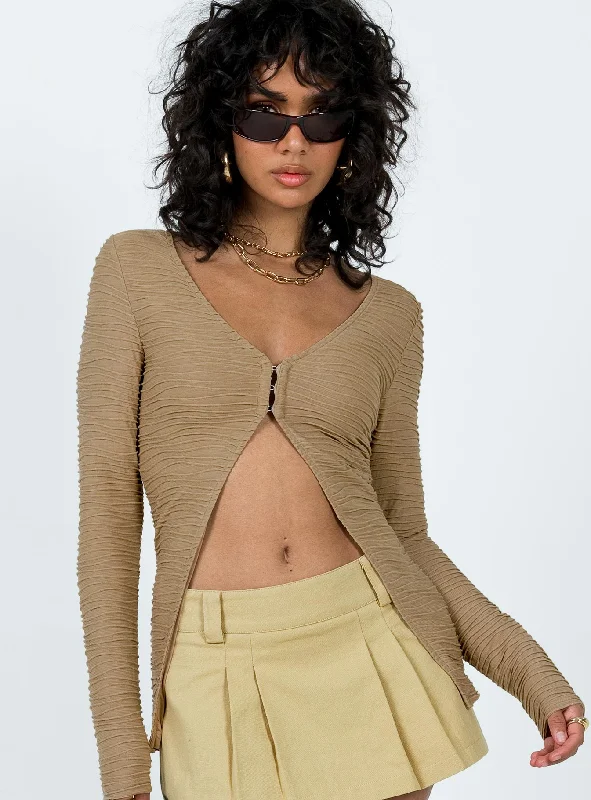 Nowell Long Sleeve Top Beige