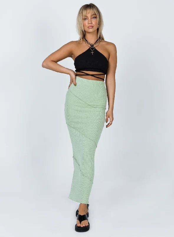 Oscar Maxi Skirt Sage