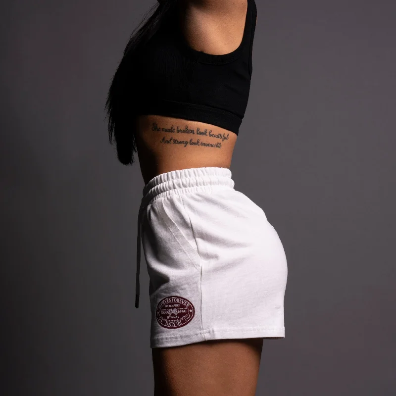 Our Tale She Comfy Sweat Shorts in Cream