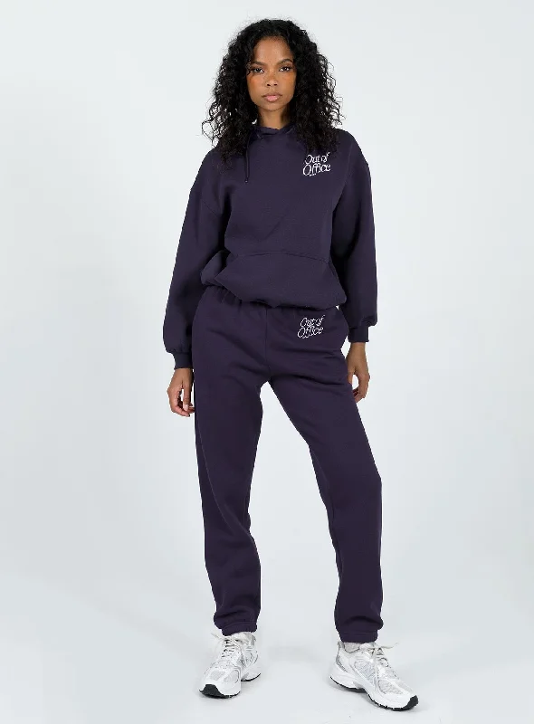 Out Of Office Tracksuit Pants Navy