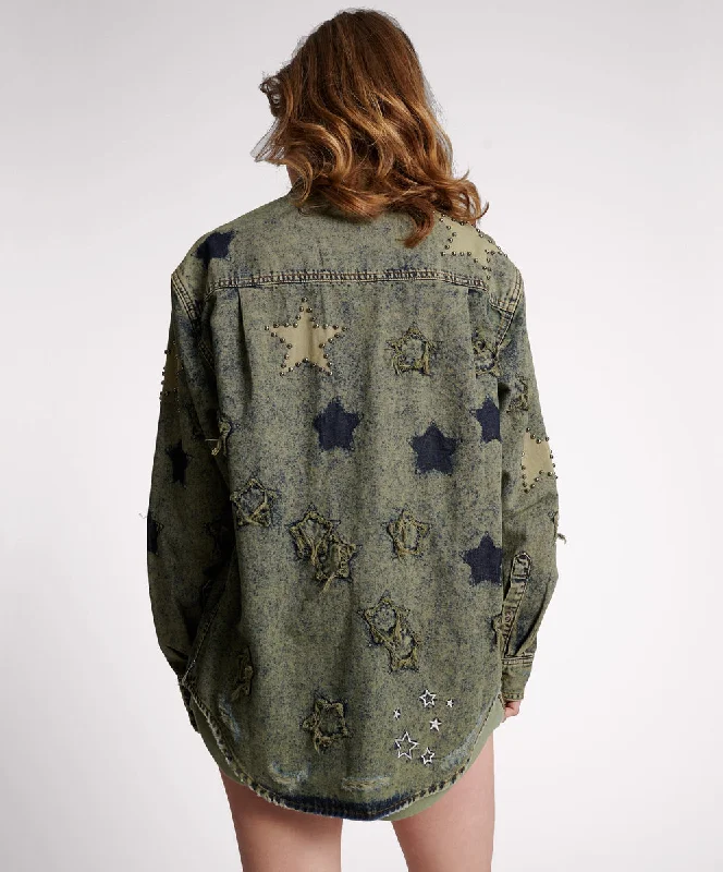 PETROL GREEN STAR EVERYDAY SHIRT