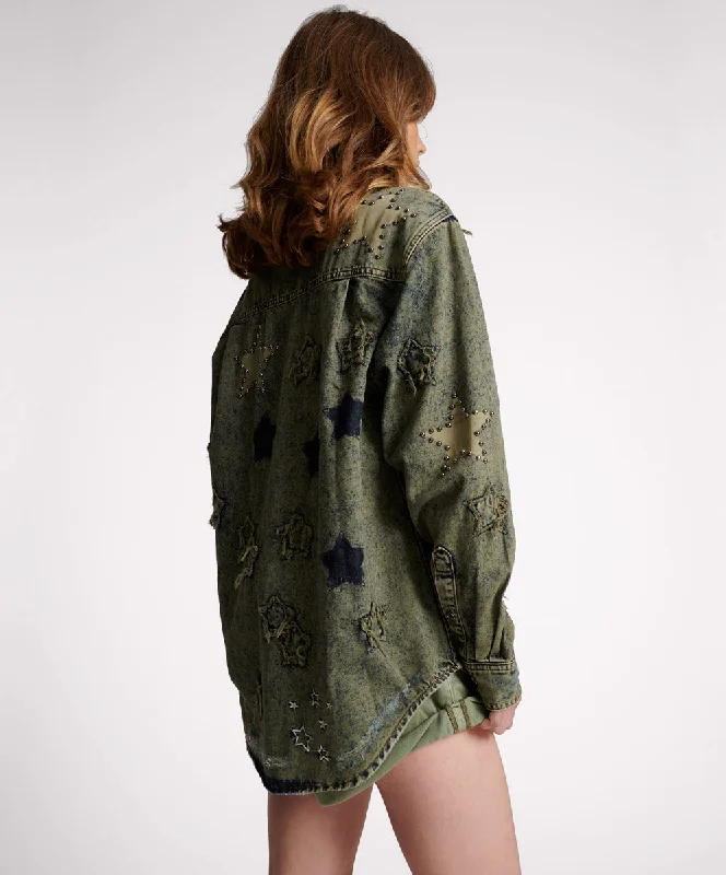 PETROL GREEN STAR EVERYDAY SHIRT