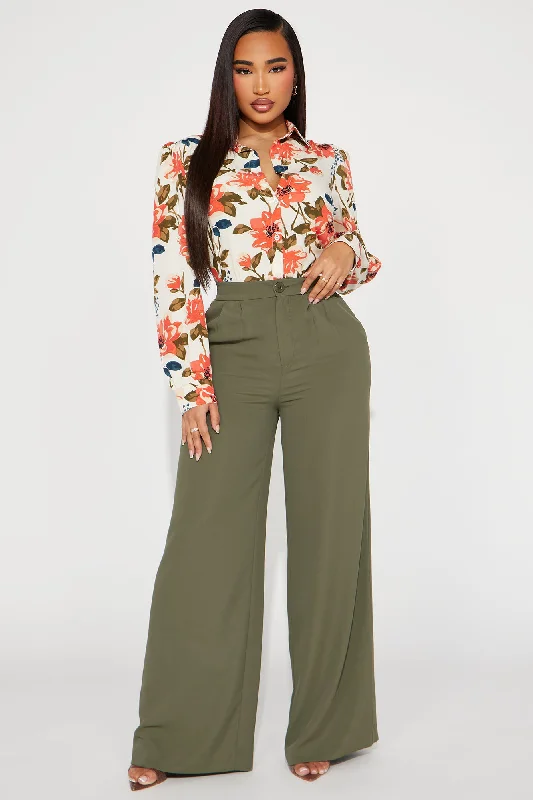 Petunia Floral Shirt - Taupe/combo