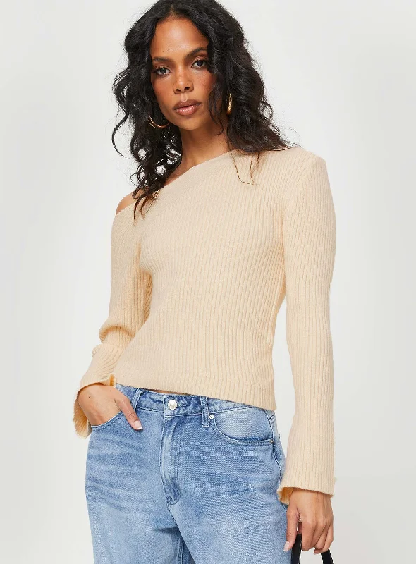 Phillips Cold Shoulder Sweater Cream