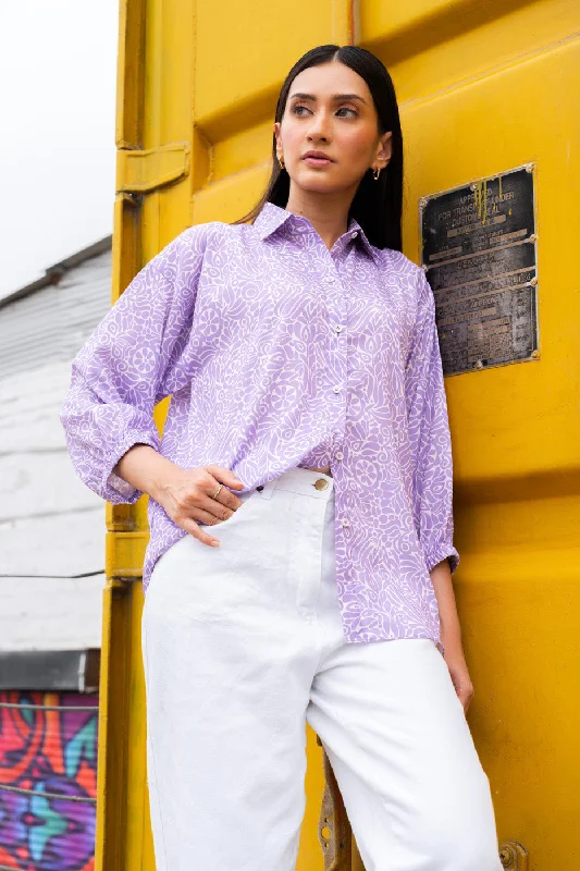 Printed Crepe Shirt