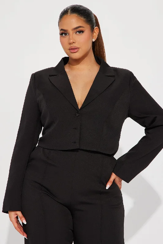 Quick Break 2 Piece Jumpsuit Set - Black