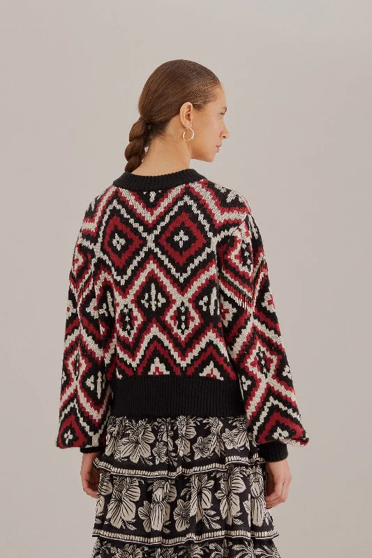 Rauti Beaded Knit Sweater