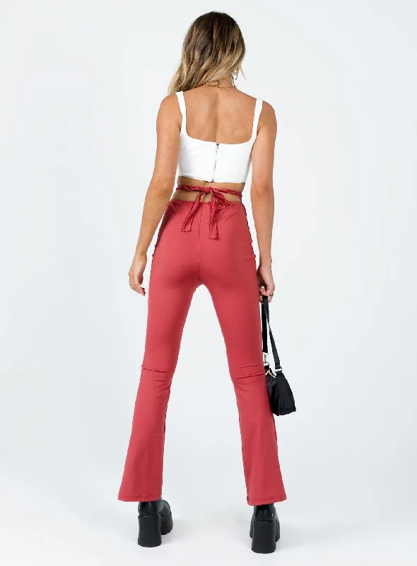 Kyra Pants Red