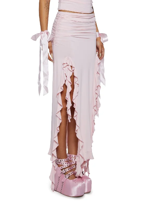 Rendezvous Midi Skirt - Blush