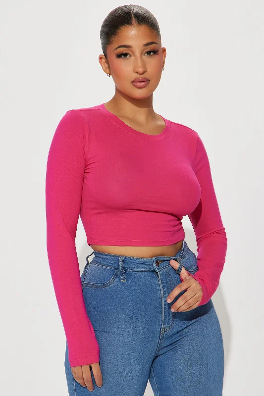 Robin Long Sleeve Top - Magenta