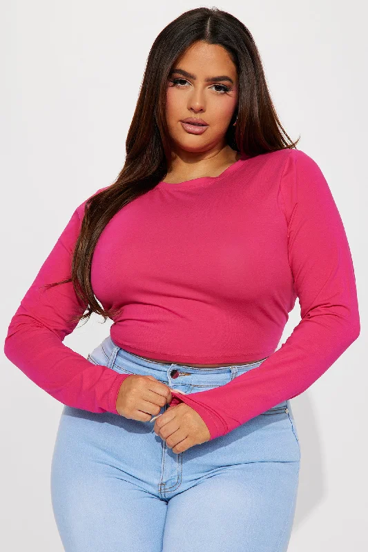 Robin Long Sleeve Top - Magenta