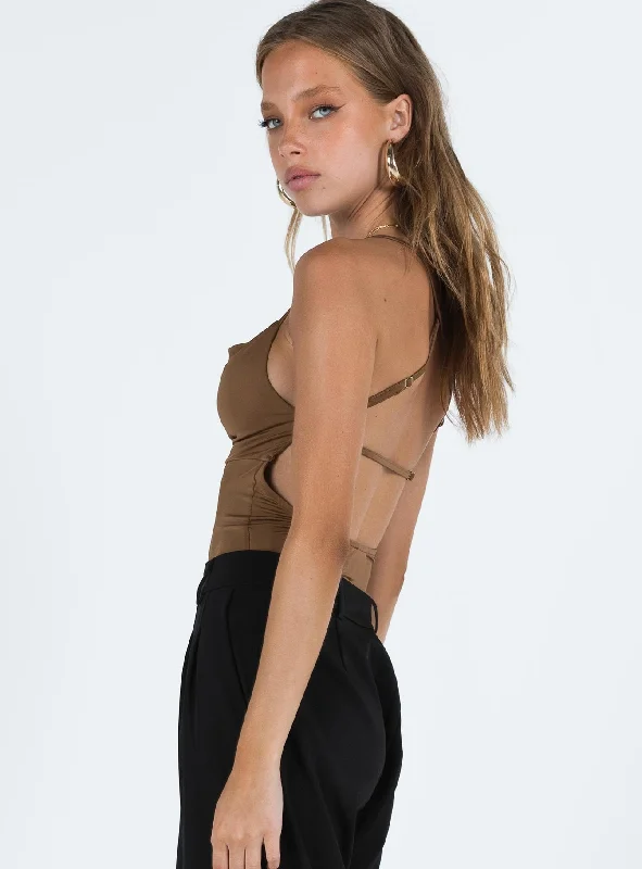 Stasey Bodysuit Brown