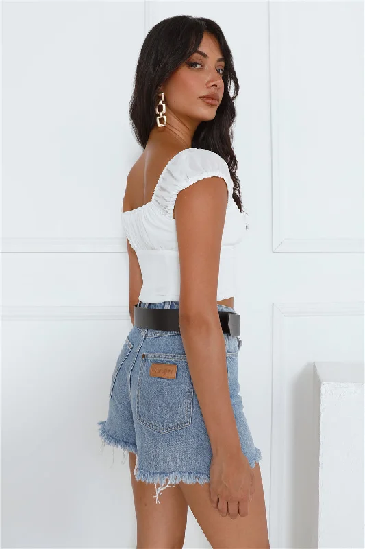 Sweetness Crop Top White