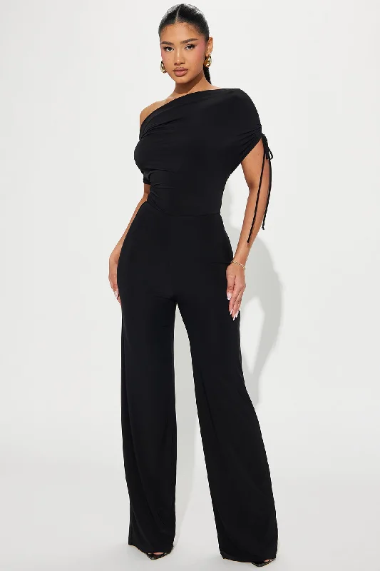 Think About It Jumpsuit - Black