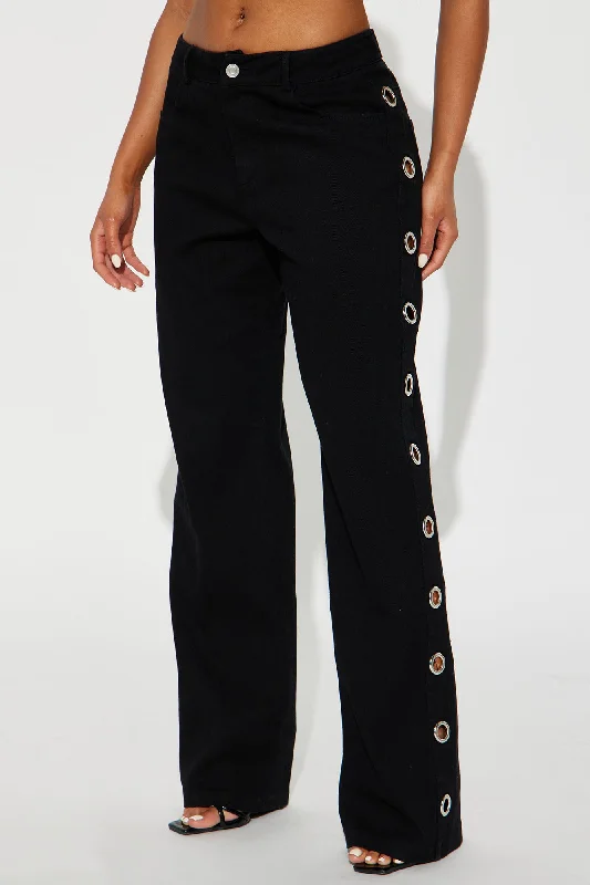 Time To Go Wide Leg Pant - Black