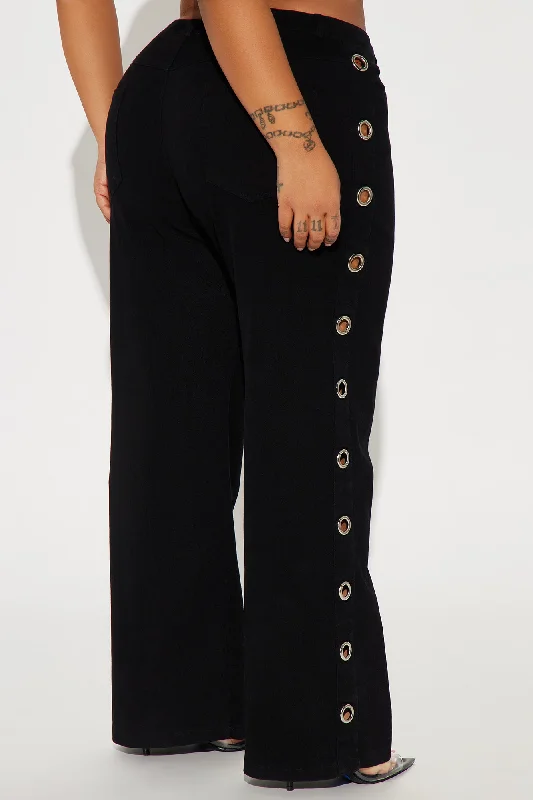 Time To Go Wide Leg Pant - Black