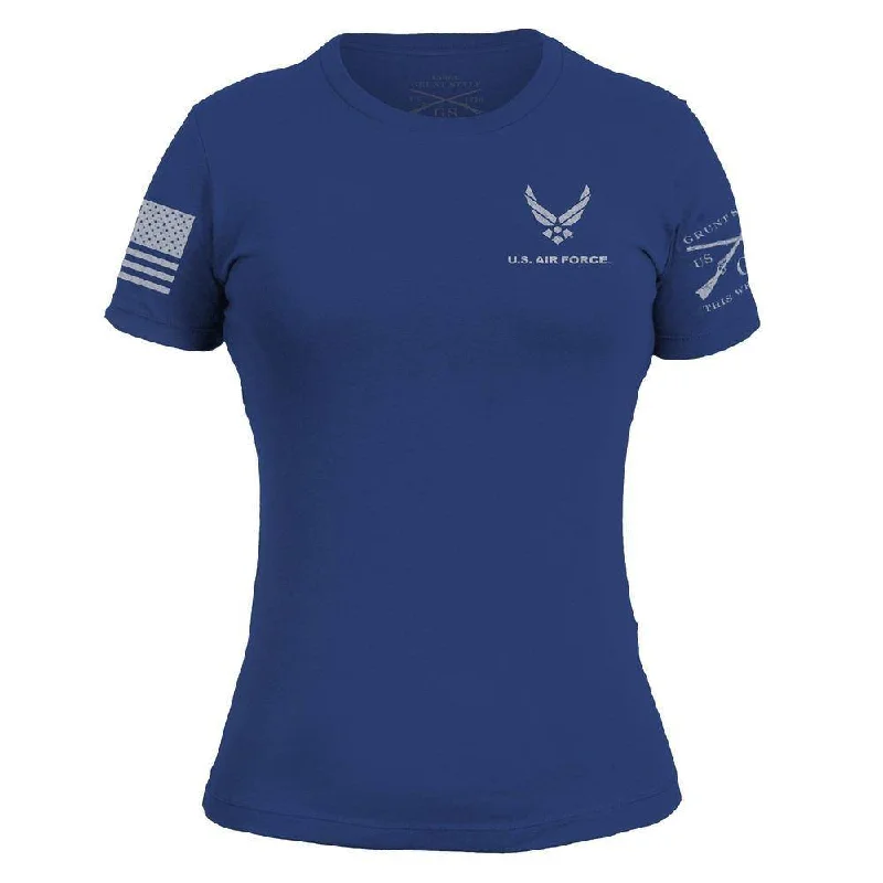 USAF - Women's Basic Logo T-Shirt - Blue