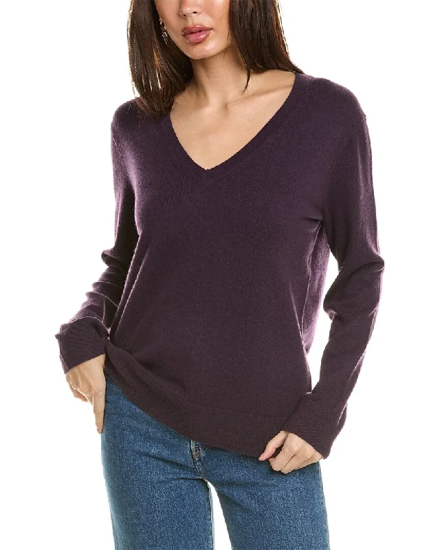 Vince V-Neck Cashmere Weekend Sweater