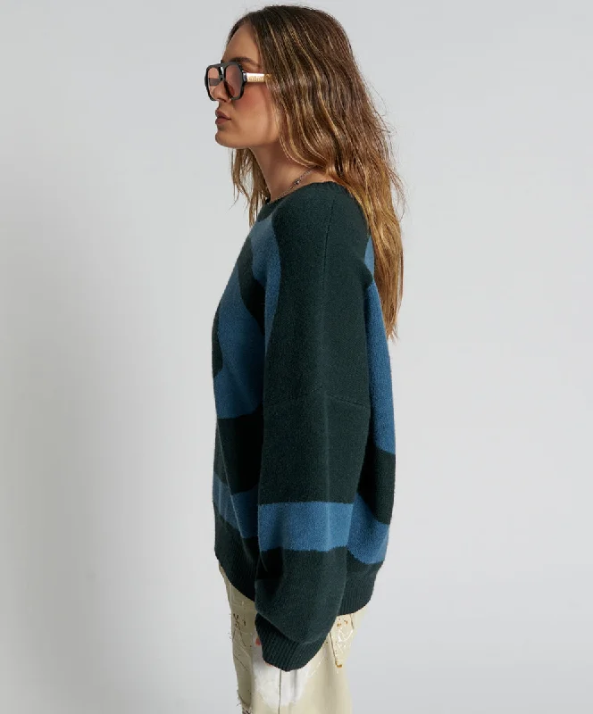 VORTEX KNIT SWEATER GREEN