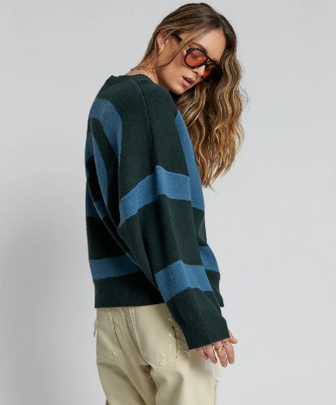 VORTEX KNIT SWEATER GREEN