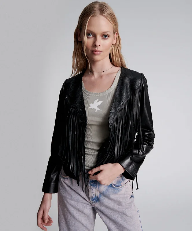 WANDERER FRINGED LEATHER JACKET