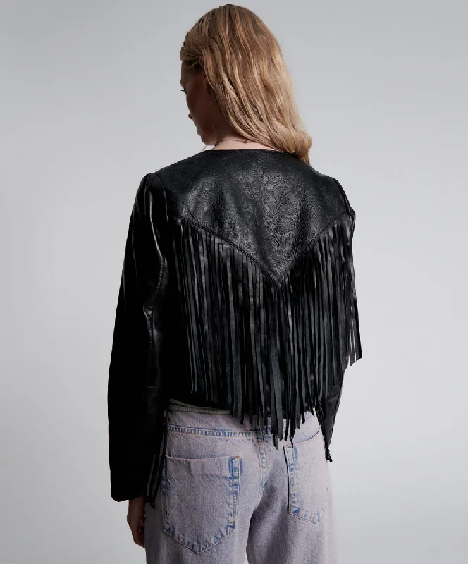 WANDERER FRINGED LEATHER JACKET