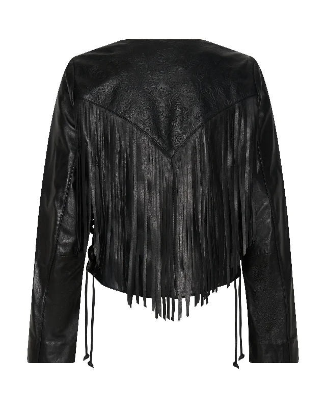 WANDERER FRINGED LEATHER JACKET