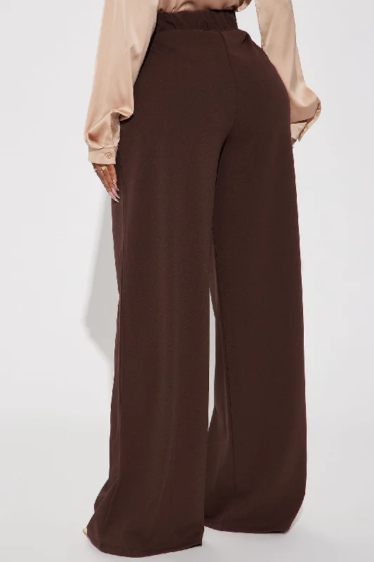 What Matters Most Wide Leg Trouser - Chocolate