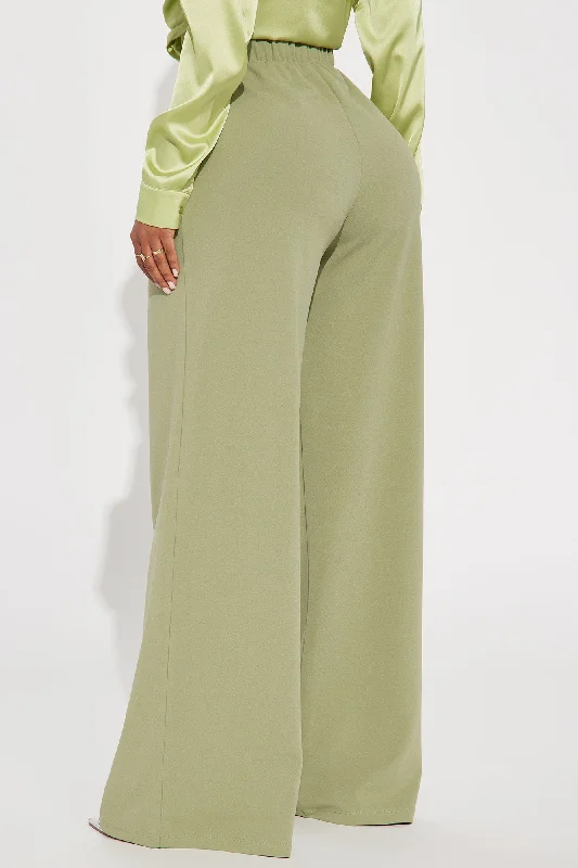 What Matters Most Wide Leg Trouser - Sage