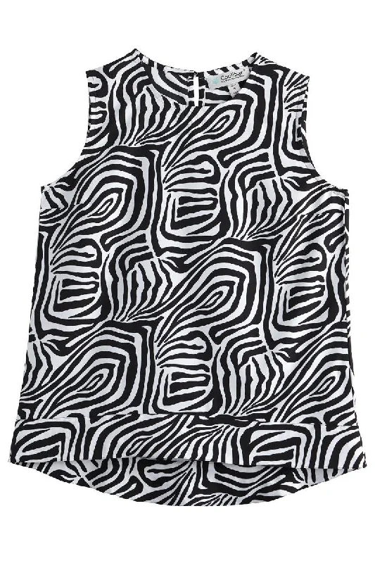 Black/White Mara Abstract Print / XS