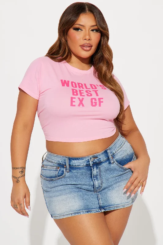 World's Best Ex GF Tee - Pink