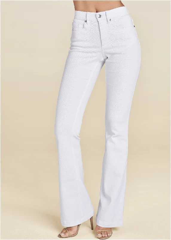 Halle bootcut jeans - White