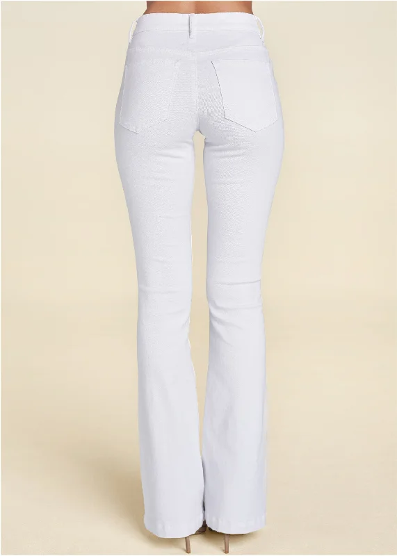 Halle bootcut jeans - White