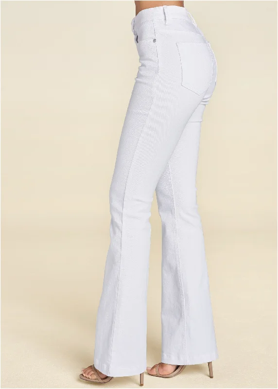 Halle bootcut jeans - White