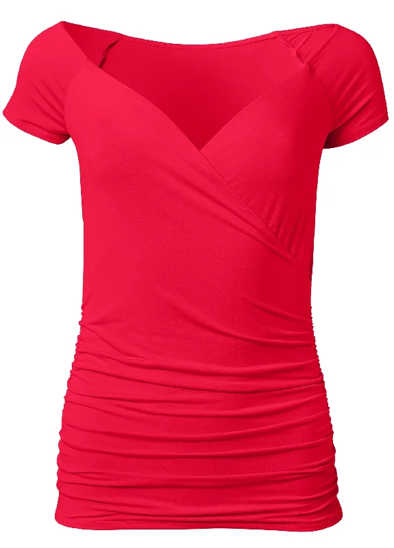 Shape Embrace surplice top - Red