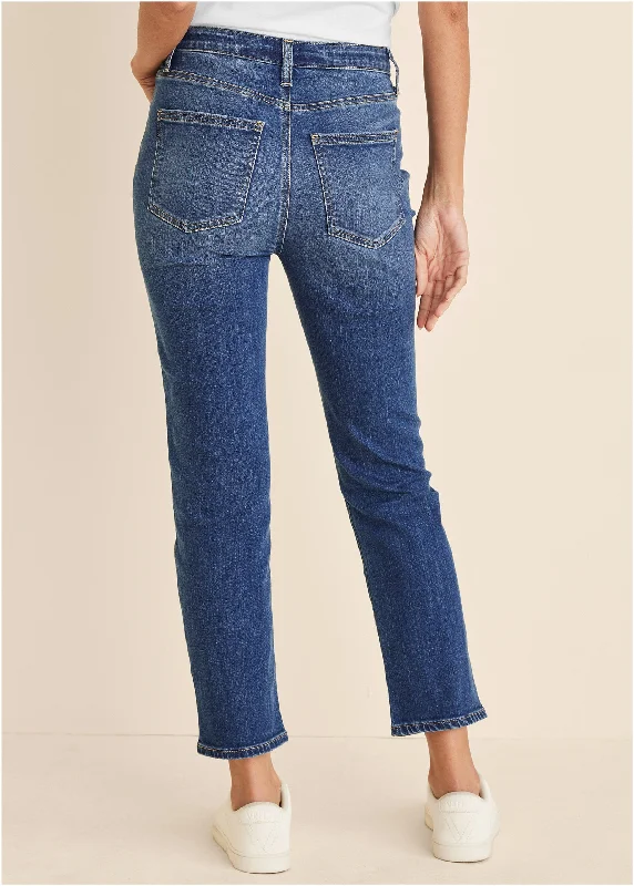 Audrey straight leg jeans - Medium Wash