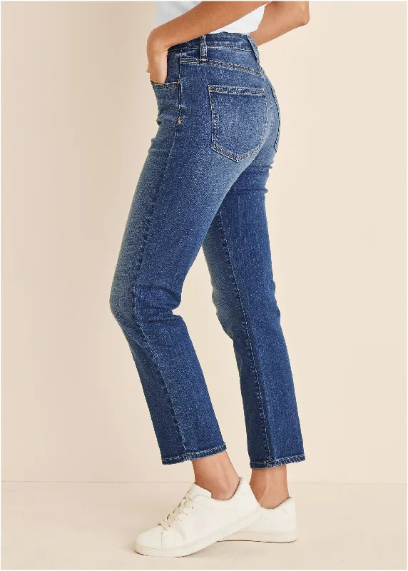 Audrey straight leg jeans - Medium Wash