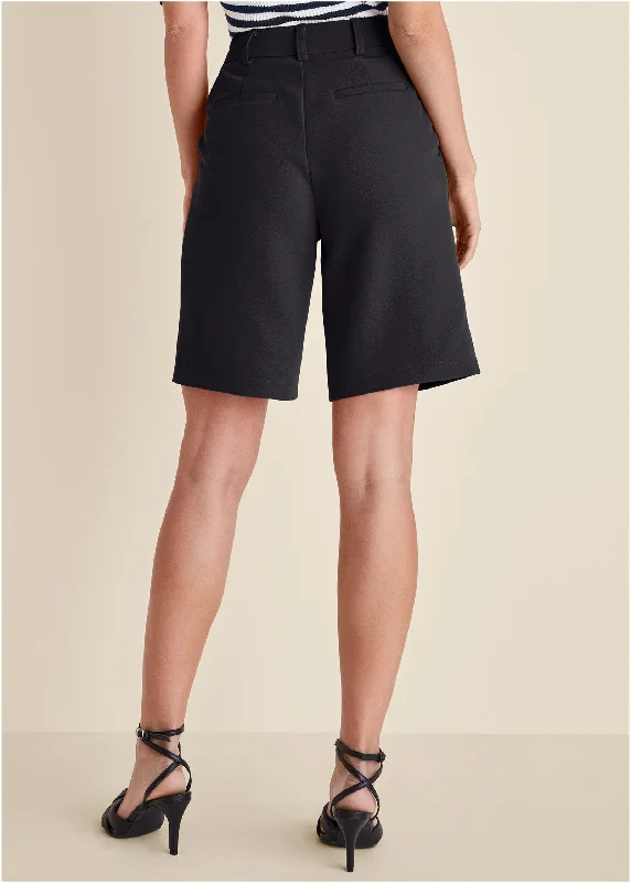 Bermuda suit shorts  - Black